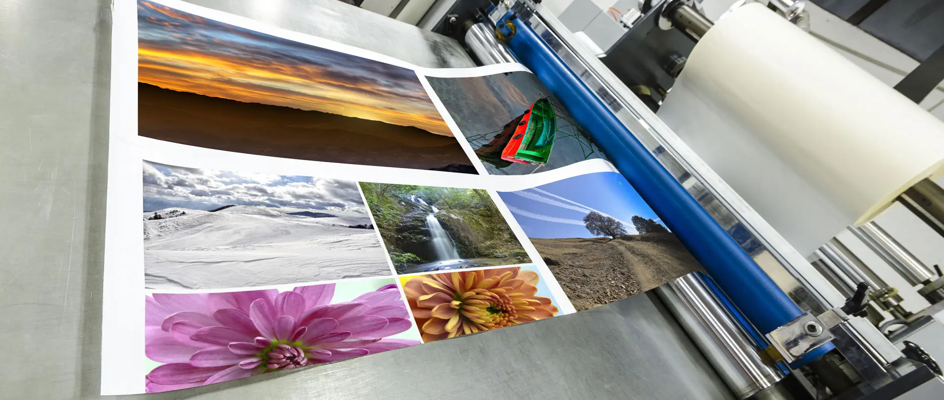 Printed sheet coming out from printing machine